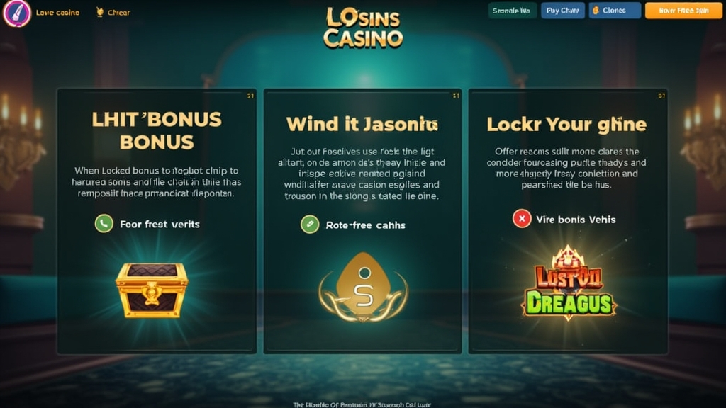A casino terms screen with a locked bonus chest and verification icons
